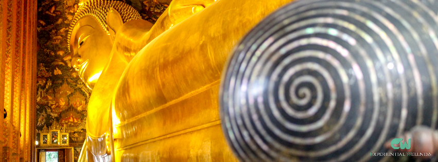 The Reclining Buddha image at Wat Pho