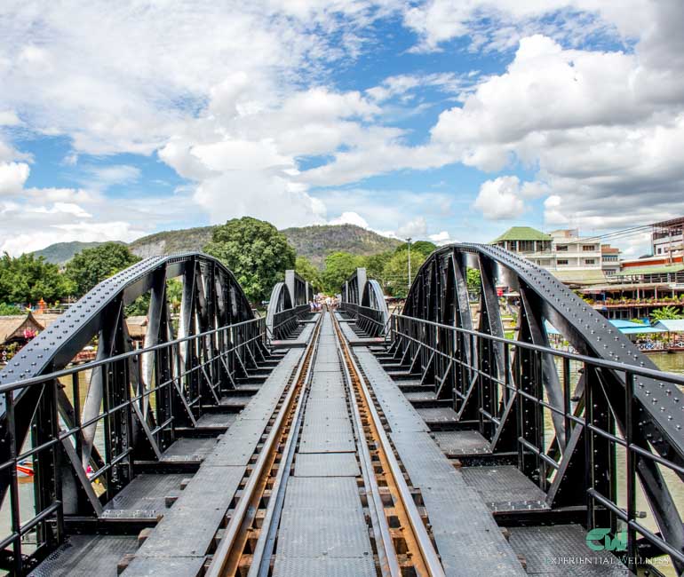 A quiet day on the historic Bridge over the River Kwai