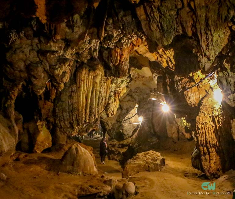 Inside of the Chiang Dao Cave, a Buddhist monastery in Chiang Mai