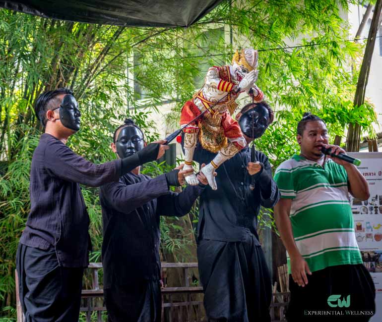 The interesting Puppet show, taken from the Artist House during a canal tour in Bangkok