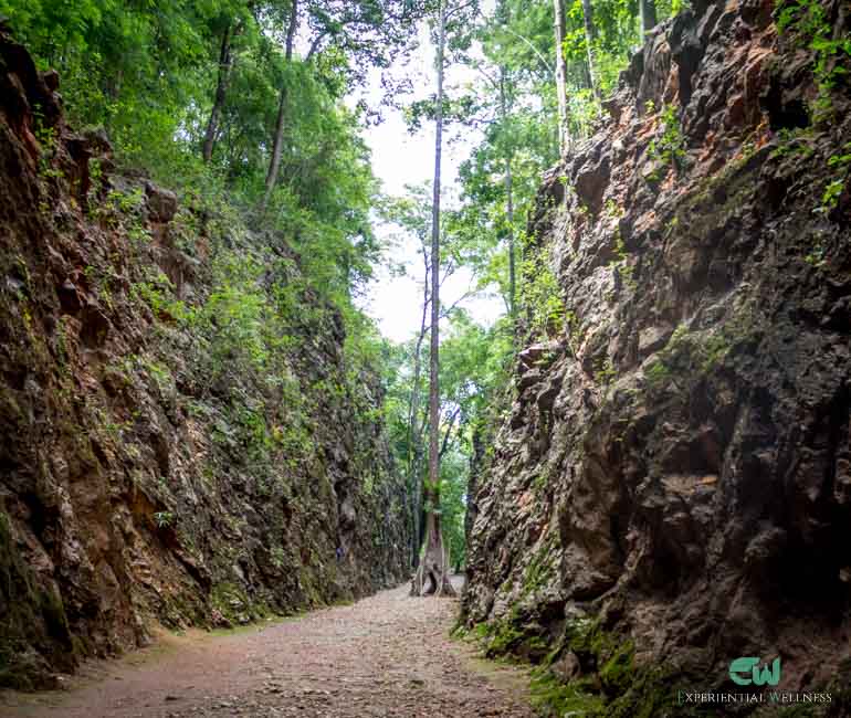 the famous railway cutting at the hellfire pass