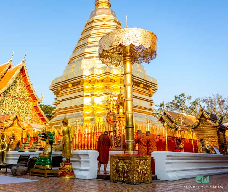 Gilded stupa at Wat Phra That doi Suthep