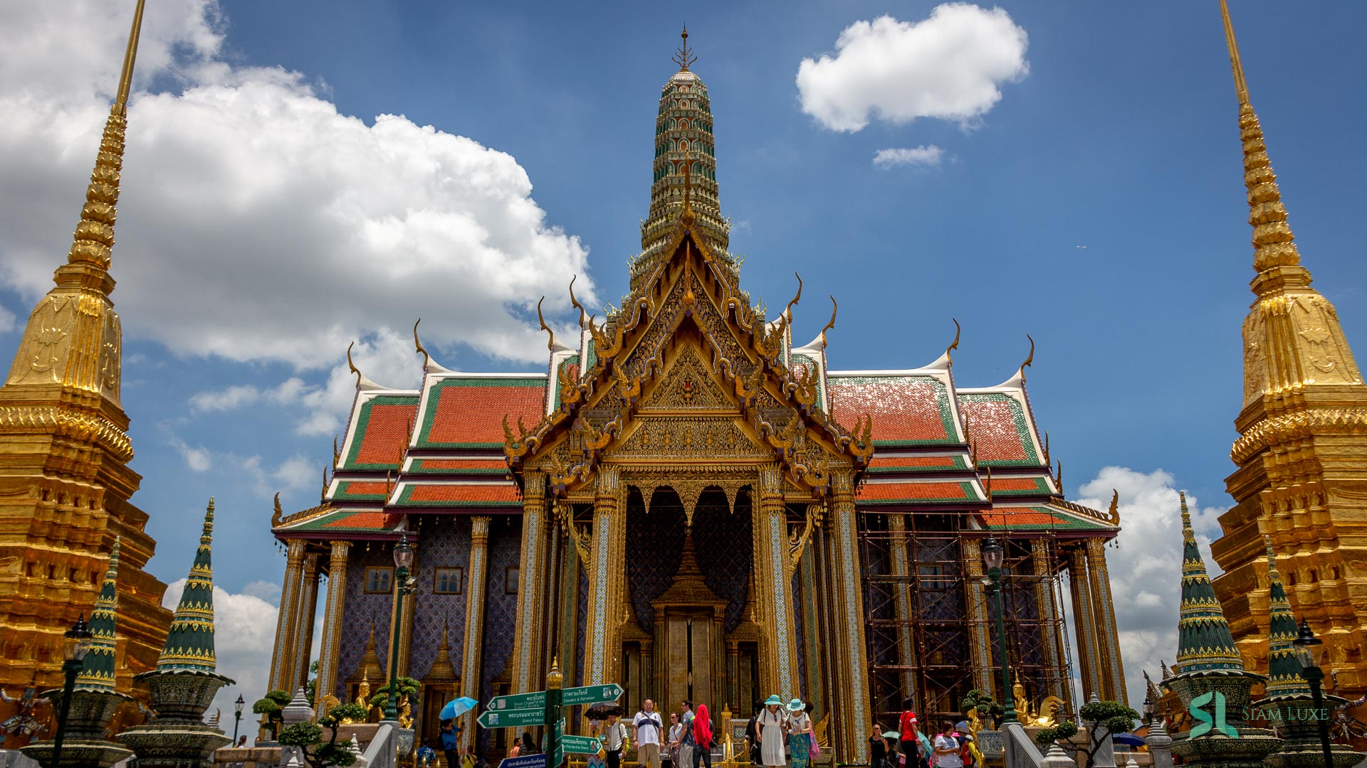 Royal Patheon on the upper terrace inside of the Grand Palace, Bangkok, Thailand