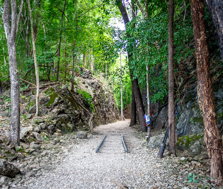 The route of the death railway , The Hell Fire Pass in Kanchanaburi