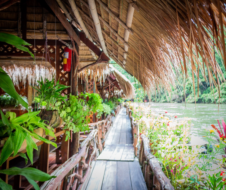 The Balcony of the River Kwai Jungle Rafts resort in Kanchanaburi