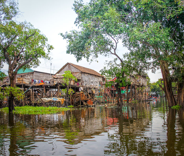Fisherman village in Tonle Sap, Cambodia
